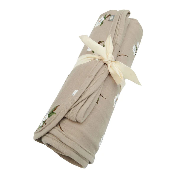 Kyte Baby Bamboo Single Swaddle (Small Khaki Magnolia)-Nursery-Kyte Baby-027845 SKM-babyandme.ca