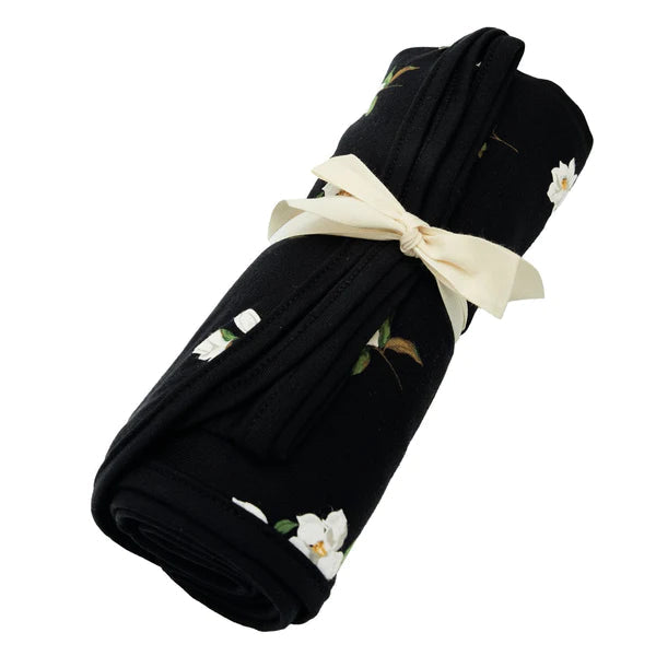 Kyte Baby Bamboo Single Swaddle (Small Midnight Magnolia)-Nursery-Kyte Baby-027845 SMM-babyandme.ca