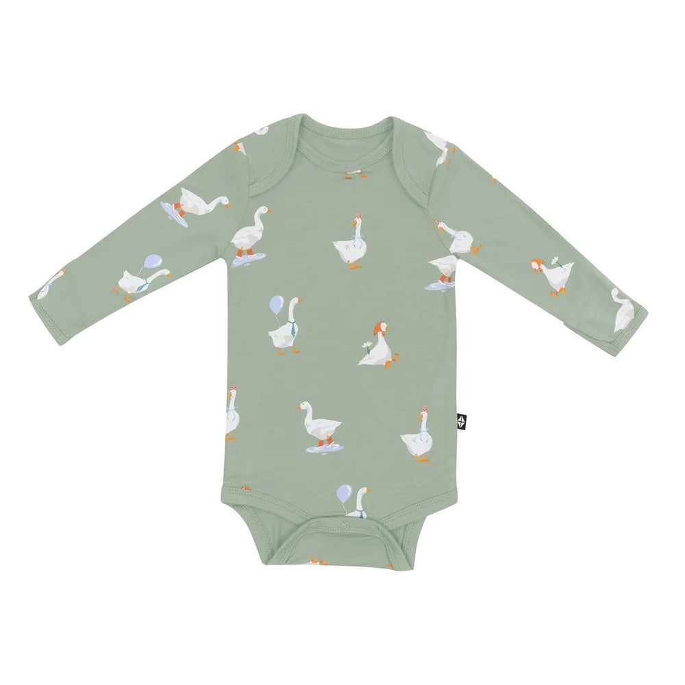 Kyte Baby Long Sleeve Bodysuit (Silly Goose)