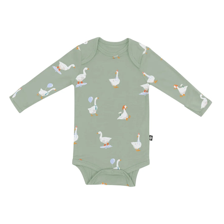 Kyte Baby Long Sleeve Bodysuit (Silly Goose)