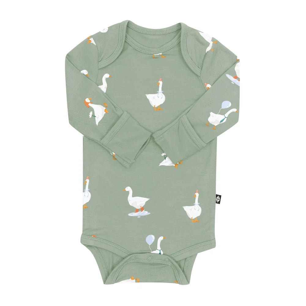 Kyte Baby Long Sleeve Bodysuit (Silly Goose)