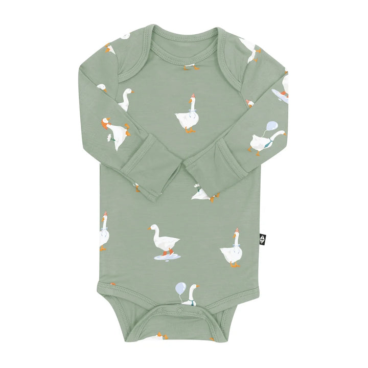 Kyte Baby Long Sleeve Bodysuit (Silly Goose)