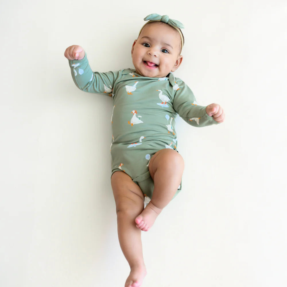 Kyte Baby Long Sleeve Bodysuit (Silly Goose)