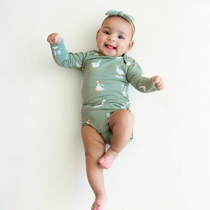 Kyte Baby Long Sleeve Bodysuit (Silly Goose)