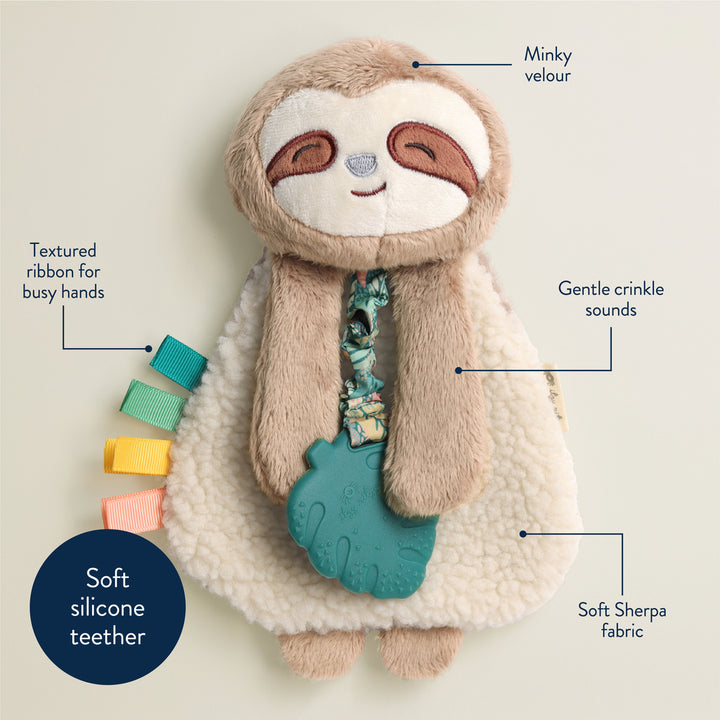 Itzy Ritzy Itzy Friends Lovey Plush (Peyton the Sloth)