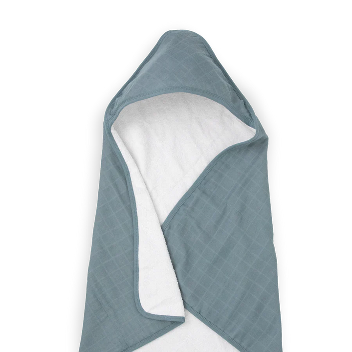 Little Unicorn Infant Hooded Towel (Sea)-Bath-Little Unicorn-031772 SEA-babyandme.ca