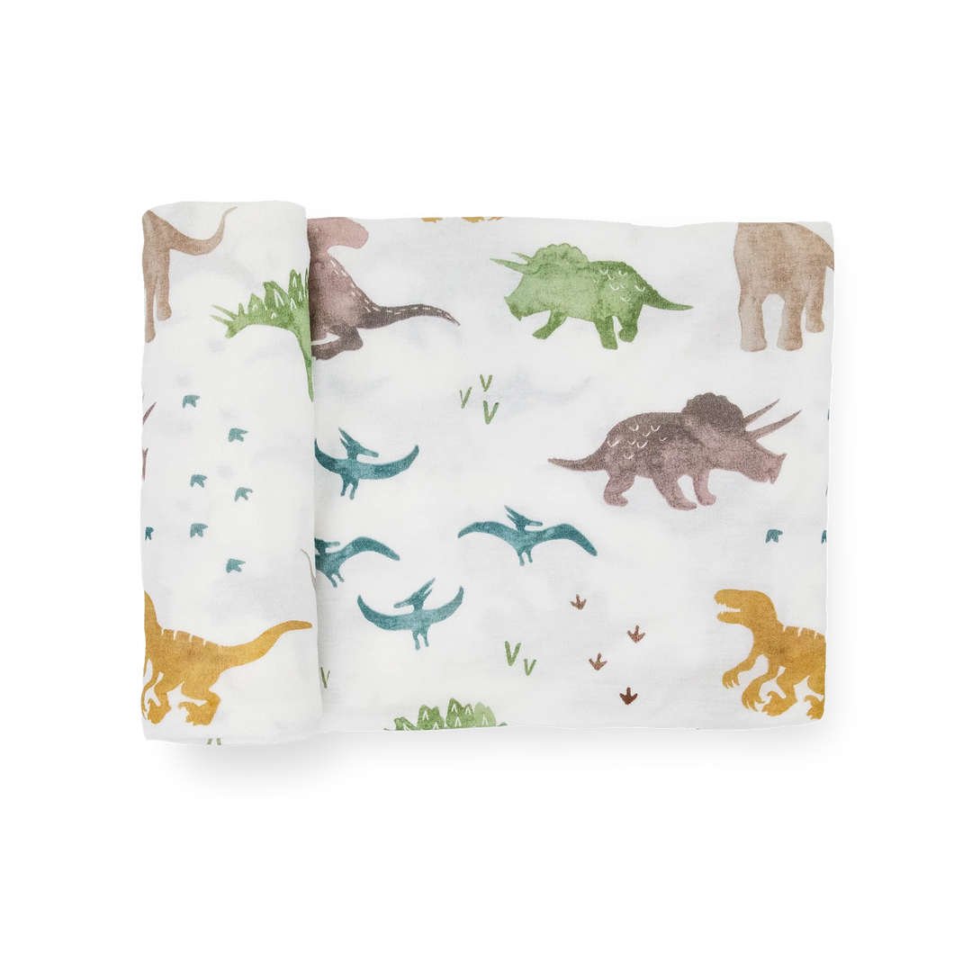 Little Unicorn Stretch Knit Swaddle Dino Pals