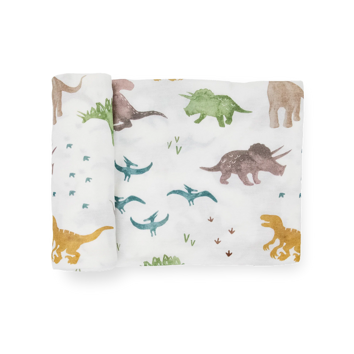 Little Unicorn Stretch Knit Swaddle (Dino Pals)