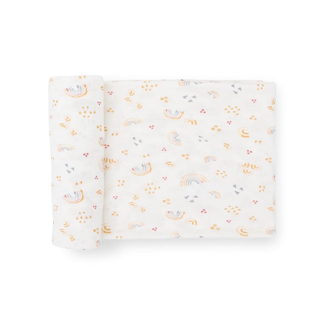 Little Unicorn Stretch Knit Swaddle (Rainbows)