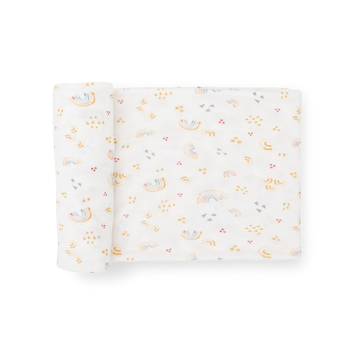 Little Unicorn Stretch Knit Swaddle (Rainbows)