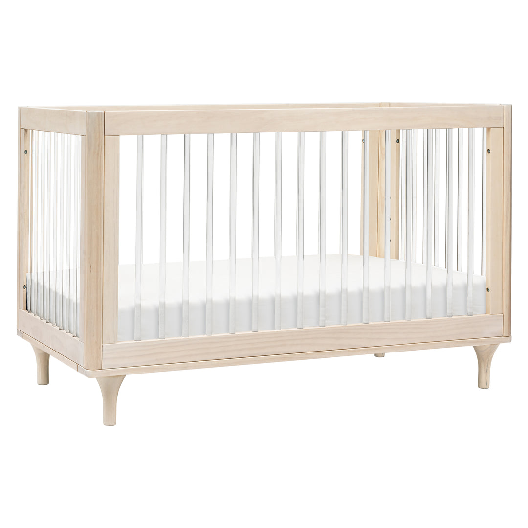 Babyletto Lolly 3-in-1 Crib with Toddler Bed Conversion Kit (Washed Natural/ Acrylic) IN-STOCK