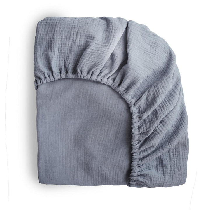 Mushie Extra Soft Muslin Crib Sheet (Tradewinds)-Nursery-Mushie-030465 TW-babyandme.ca