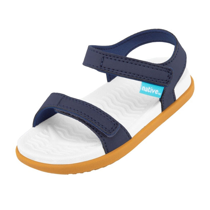 Native Charley Child (Regatta Blue/Shell White/Toffee Brown) - FINAL SALE-Apparel-Native--babyandme.ca