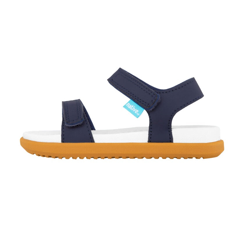 Native Charley Child (Regatta Blue/Shell White/Toffee Brown) - FINAL SALE-Apparel-Native--babyandme.ca