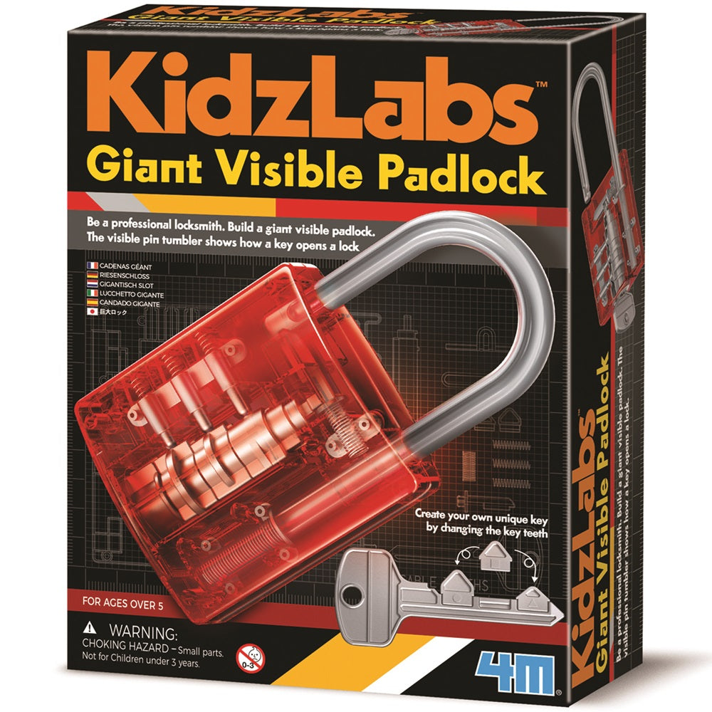 4M Kidzlabs Giant Visible Padlock