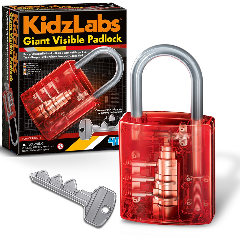 4M Kidzlabs Giant Visible Padlock