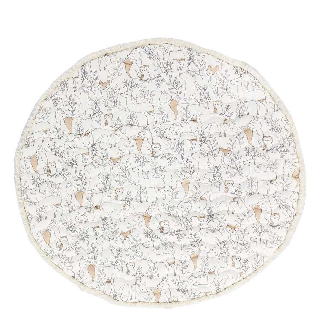 Crane Quilted Playmat Ezra Woodland