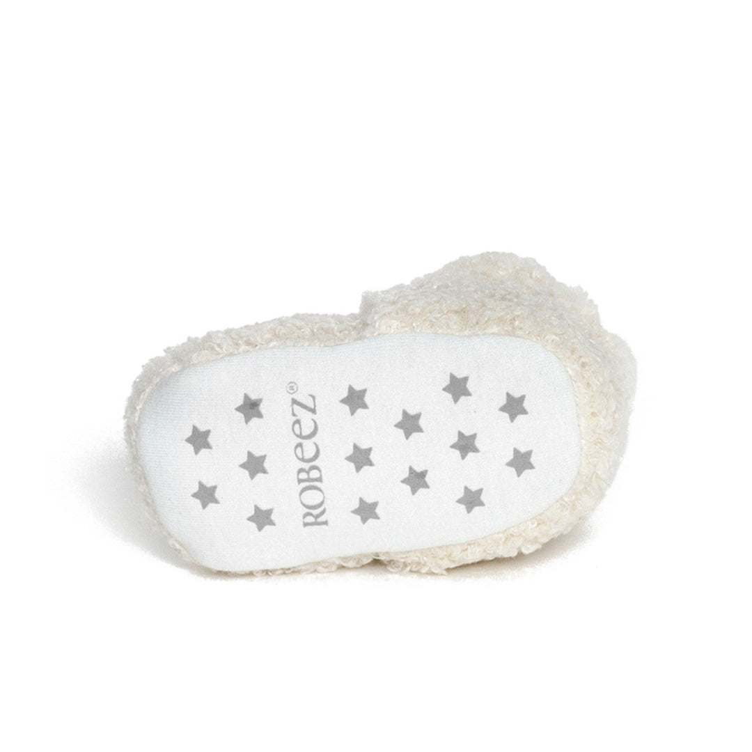 Robeez Sherpa Snap Bootie (Ivory)