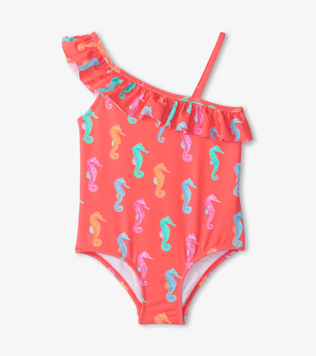 Hatley Ruffle Swimsuit (Painted Sea Horses)