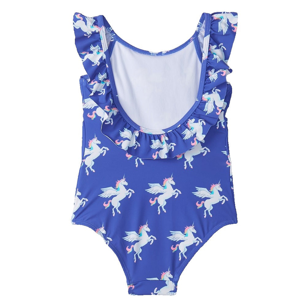 Hatley Ruffle Sleeve Swimsuit (Dazzling Pegasus)
