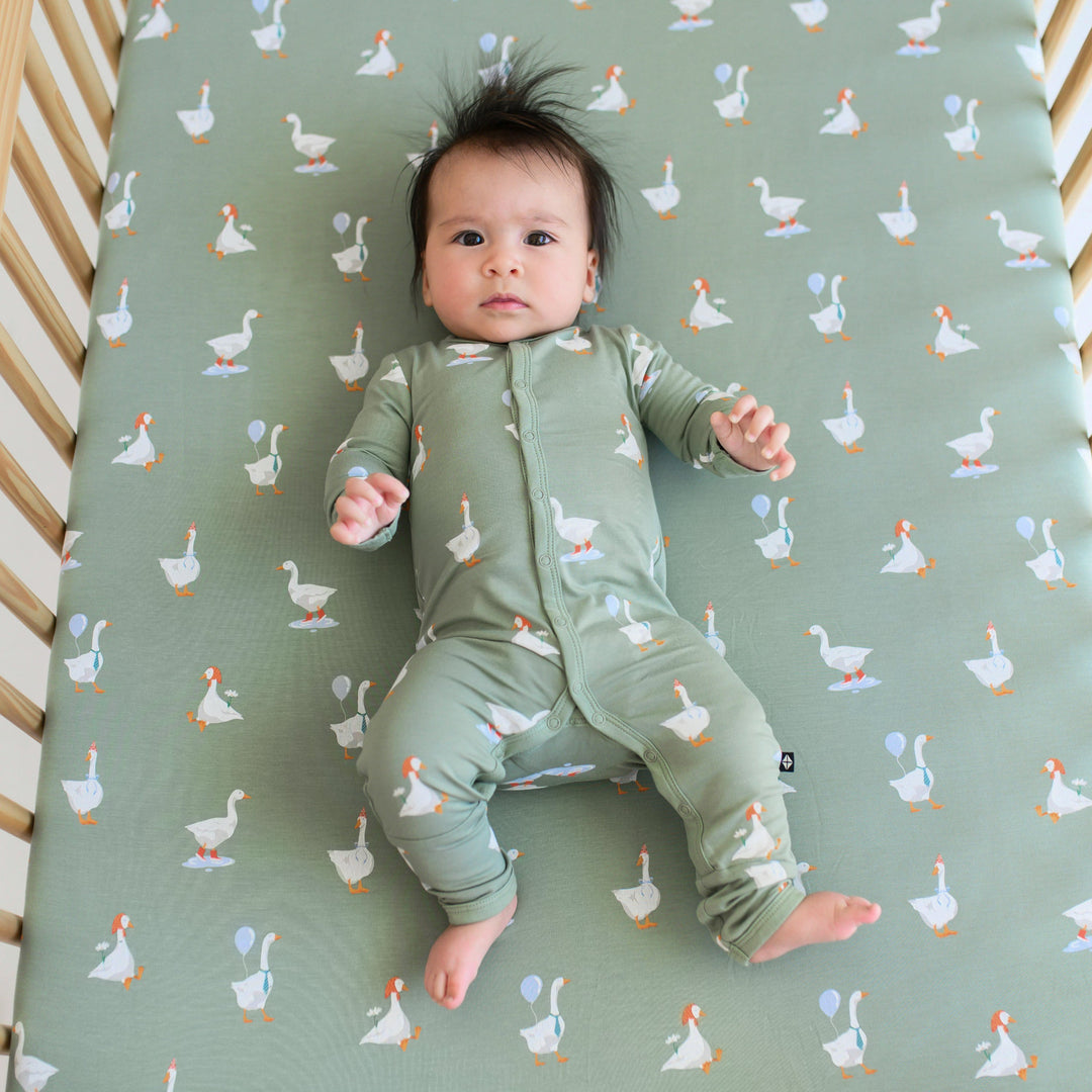 Kyte Baby Crib Sheet (Silly Goose)