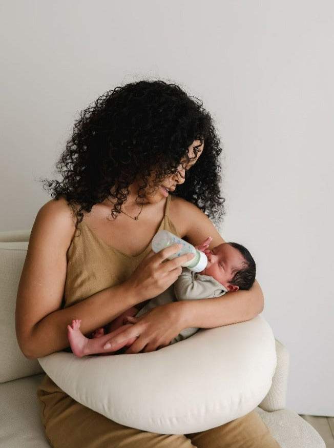 Snuggle Me Organic Feeding and Support Pillow-Natural-Feeding-Snuggle Me Organic-031949 NAT-babyandme.ca