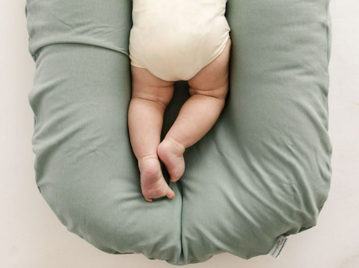 Snuggle Me Organic Infant Lounger Cover-Slate-Gear-Snuggle Me Organic-031948 SLA-babyandme.ca