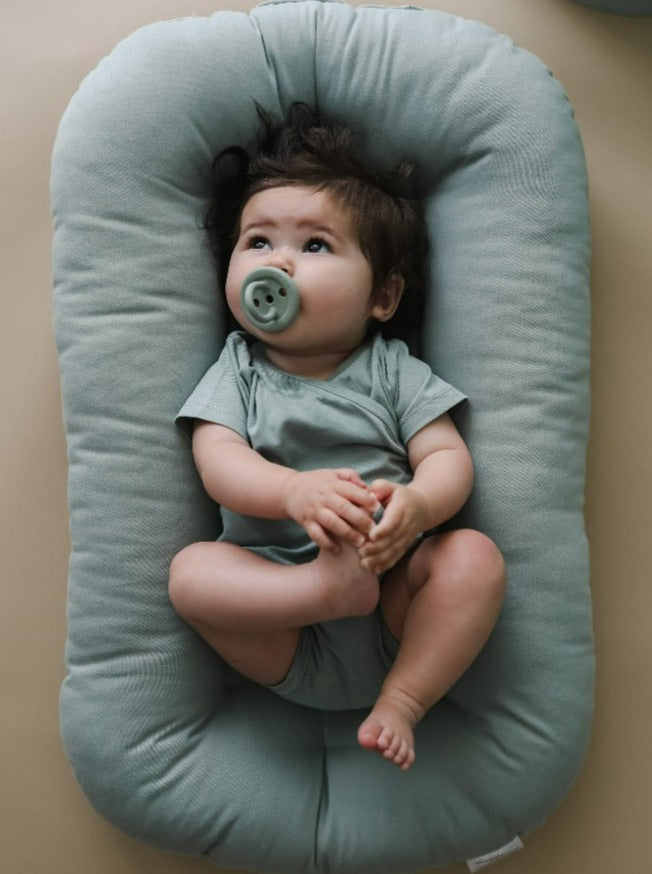 Snuggle Me Organic Infant Lounger- Slate-Gear-Snuggle Me Organic-031947 SLA-babyandme.ca
