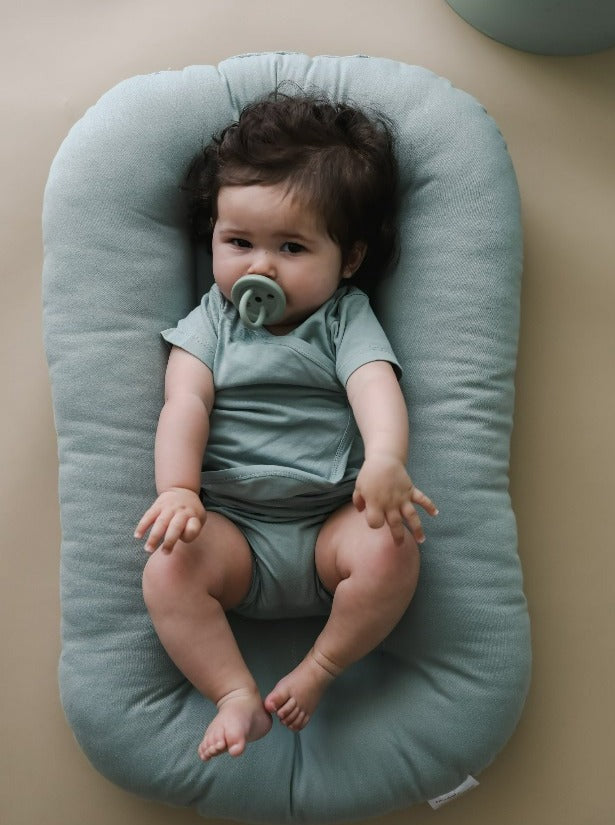 Snuggle Me Organic Infant Lounger- Slate-Gear-Snuggle Me Organic-031947 SLA-babyandme.ca