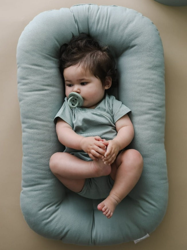 Snuggle Me Organic Infant Lounger- Slate-Gear-Snuggle Me Organic-031947 SLA-babyandme.ca