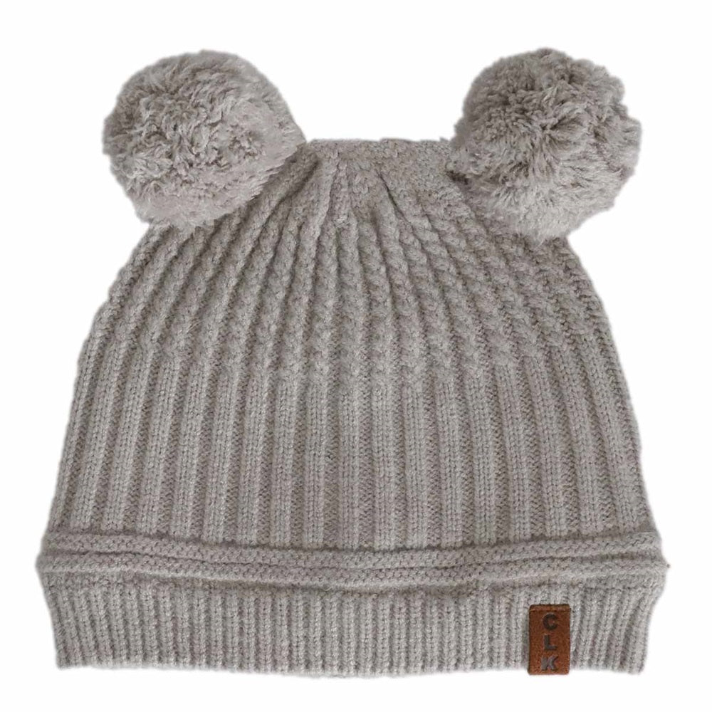 Calikids W2306 Soft Touch Knit Pompom Hat