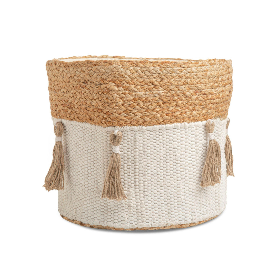 Crane Cotton + Jute Storage Bin Ezra