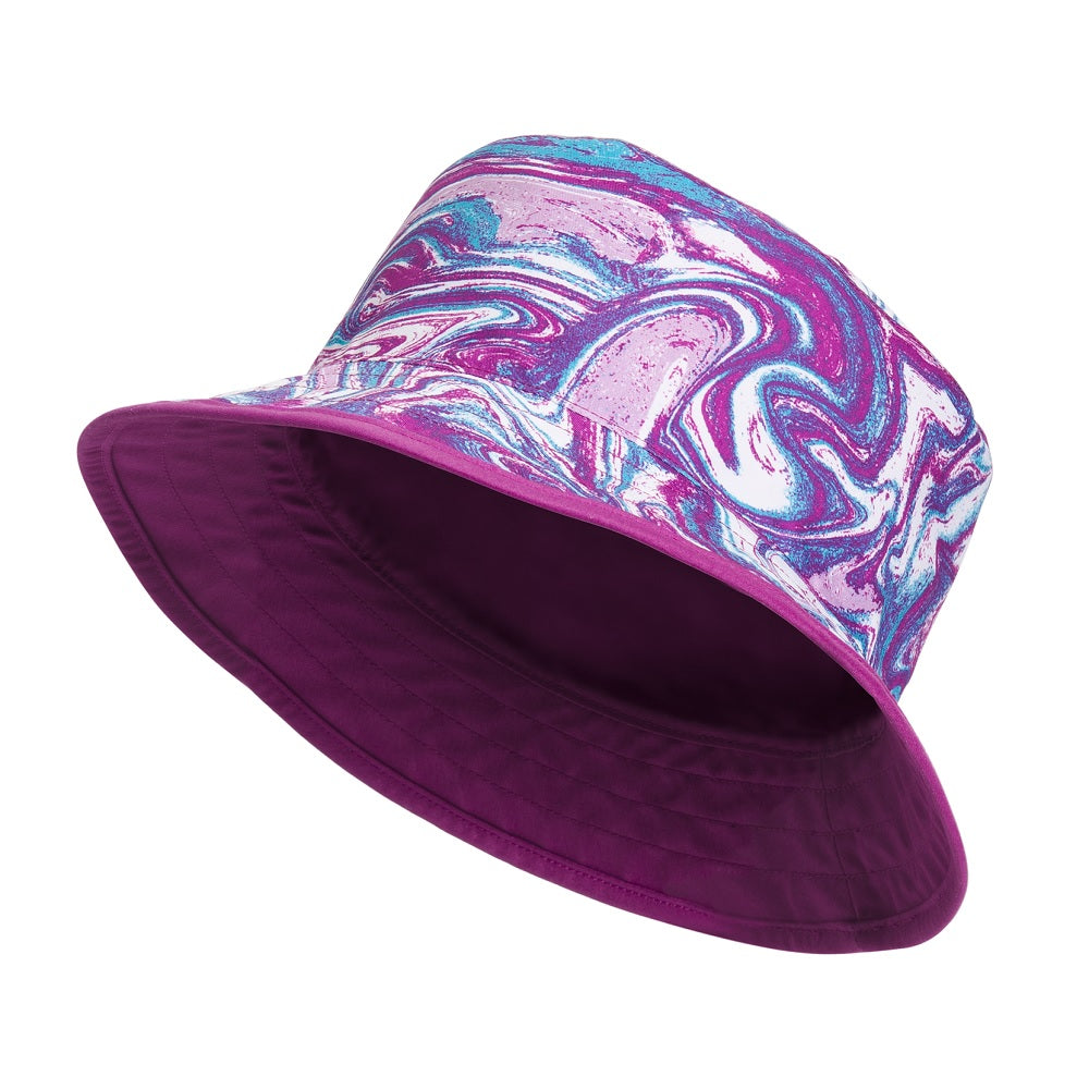 The North Face Kids' Class V Reversible Bucket Hat (Purple Cactus Flower Water Marble/Purple Cactus Flower)-Apparel-The North Face--babyandme.ca