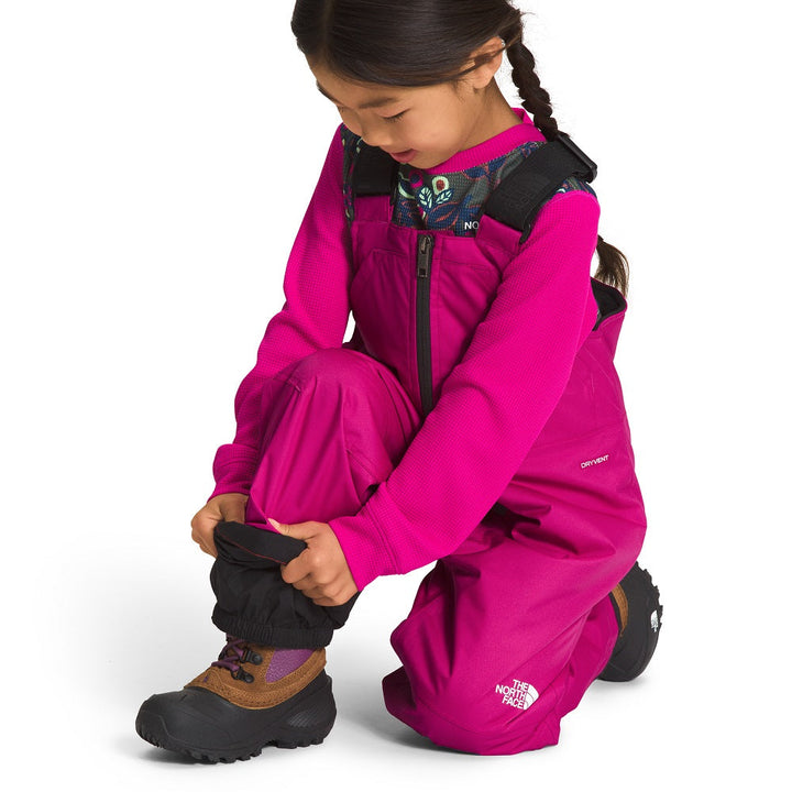 The North Face Kids Freedom Insulated Bib (Fuchsia Pink)-Apparel-The North Face--babyandme.ca