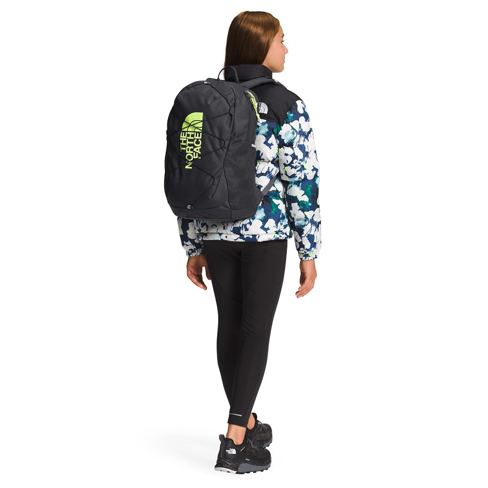 The North Face Youth Court Jester Backpack (Asphalt Grey/LED Yellow)-Apparel-The North Face-031316 AL-babyandme.ca