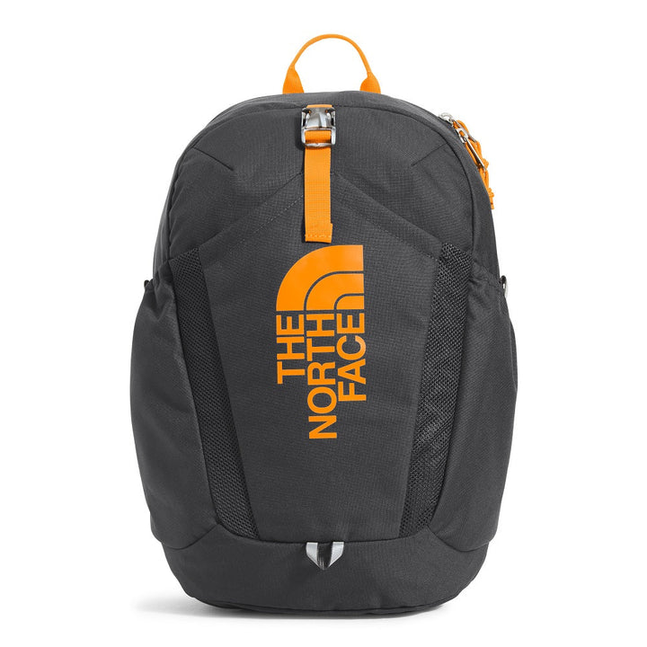 The North Face Youth Mini Recon Backpack (Asphalt Grey/Cone Orange)-Apparel-The North Face-031318 AC-babyandme.ca