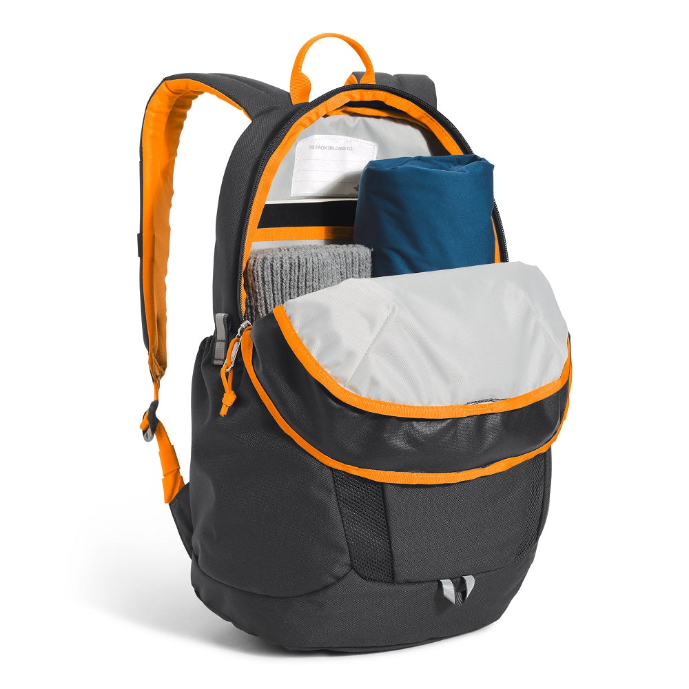 The North Face Youth Mini Recon Backpack (Asphalt Grey/Cone Orange)-Apparel-The North Face-031318 AC-babyandme.ca