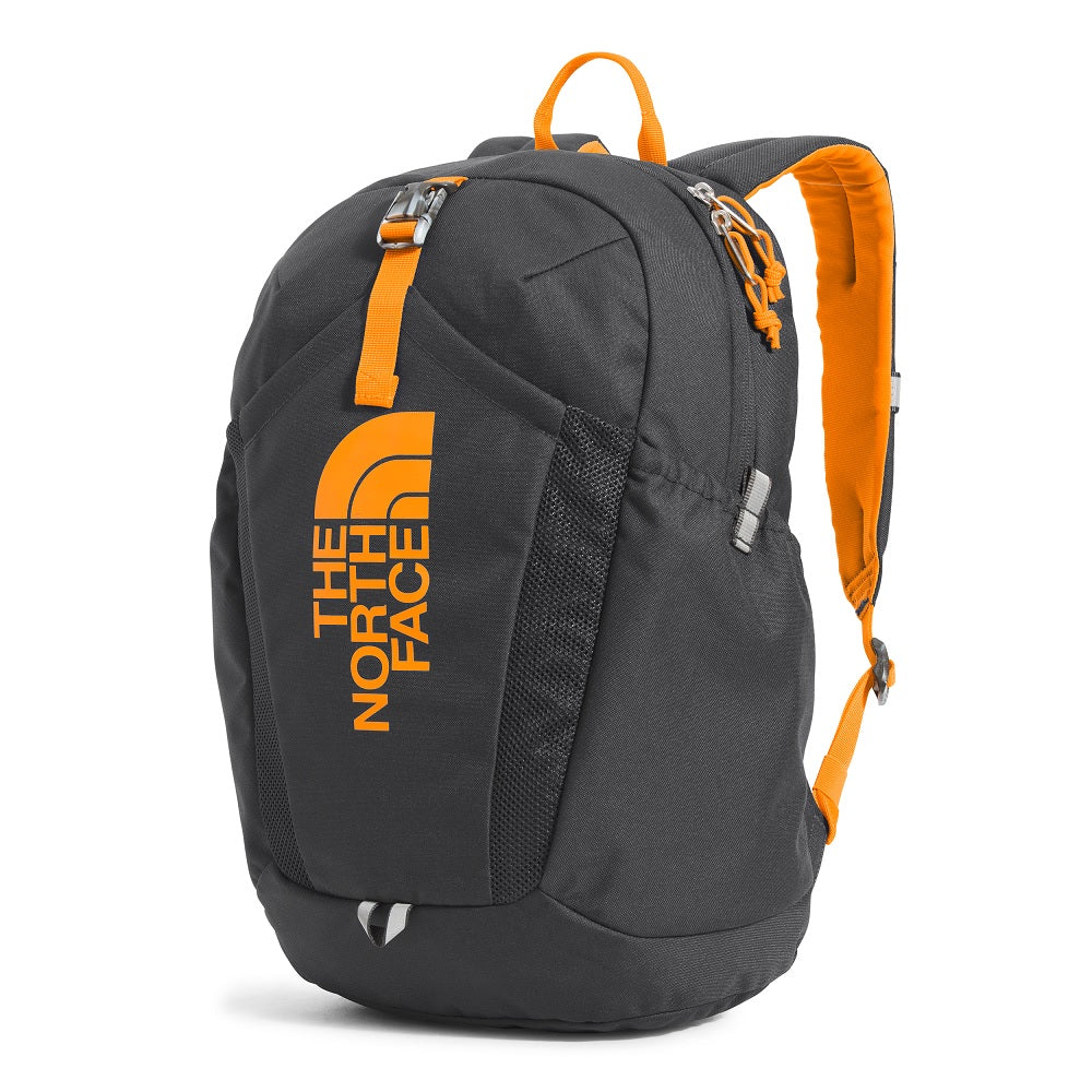 The North Face Youth Mini Recon Backpack (Asphalt Grey/Cone Orange)-Apparel-The North Face-031318 AC-babyandme.ca