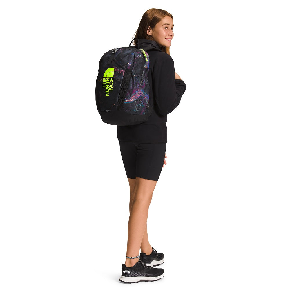 The North Face Youth Mini Recon Backpack (TNF Black Trail Glow/LED Yellow)