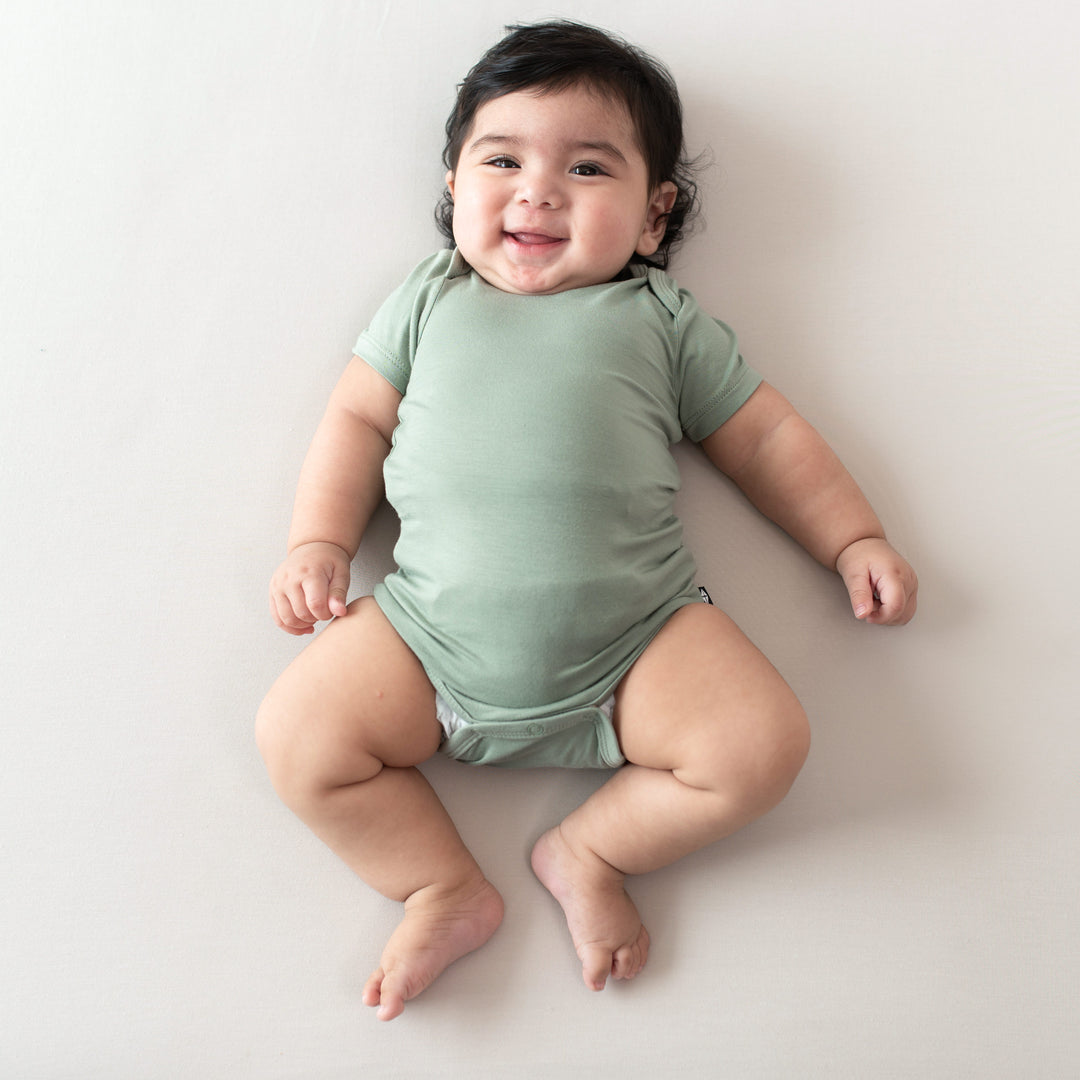 Kyte Baby Long Sleeve Bodysuit (Thyme)