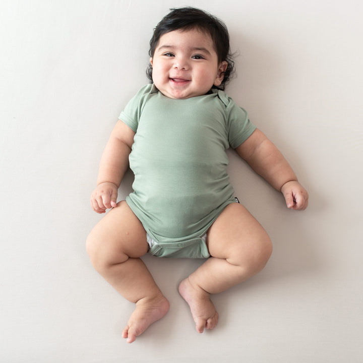 Kyte Baby Long Sleeve Bodysuit (Thyme)