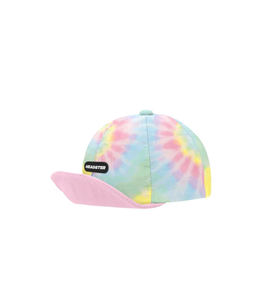 Headster Kids Tie Dye Pink Short Brim Hat