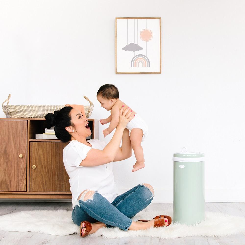 Ubbi Diaper Pail (Sage) - IN STORE PICK-UP ONLY-Bath-Ubbi-005870 SG-babyandme.ca