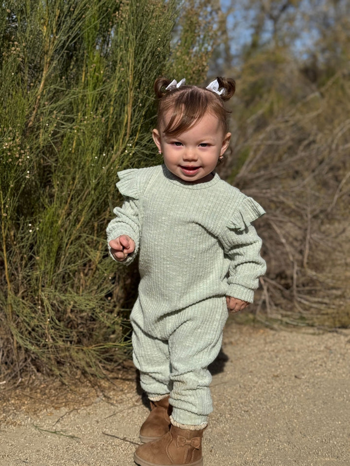 Vignette Noelle Romper (Sage)