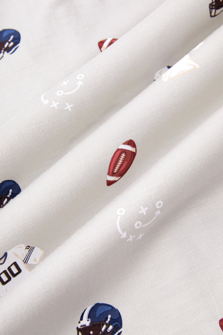 Kyte Baby Long Sleeve Bodysuit (Vintage Football)