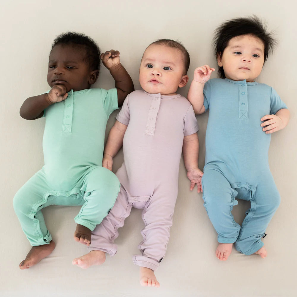 Kyte Baby Short Sleeve Romper (Wisteria) - FINAL SALE