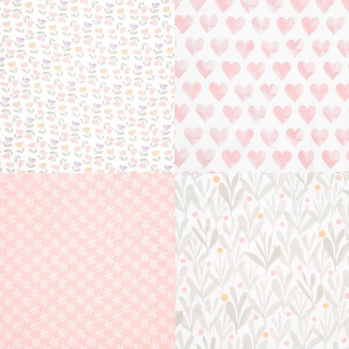 Aden + Anais Essentials Swaddle Set 4-Pack (Piece of My Heart)