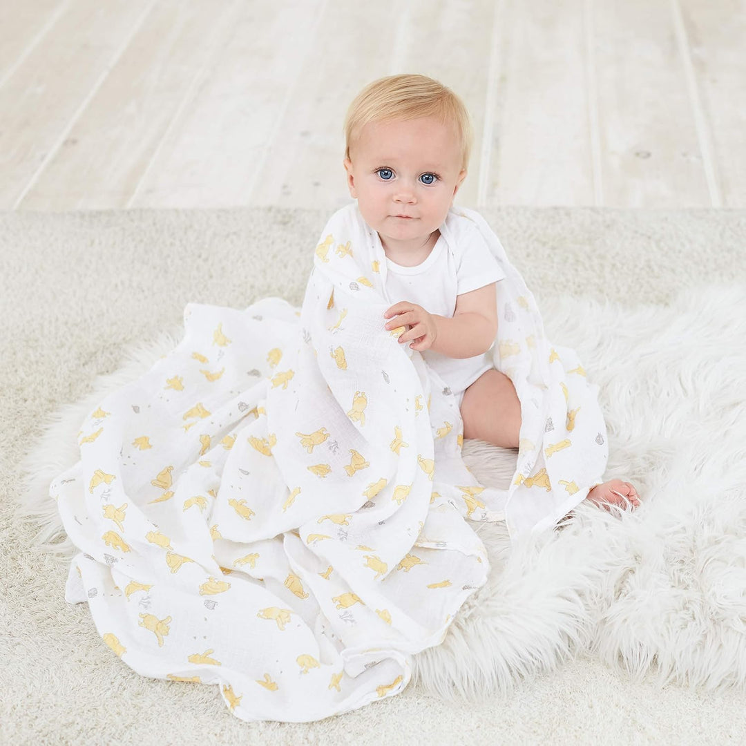 Aden + Anais Essentials Swaddle Set 4-Pack (Winnie + Friends)