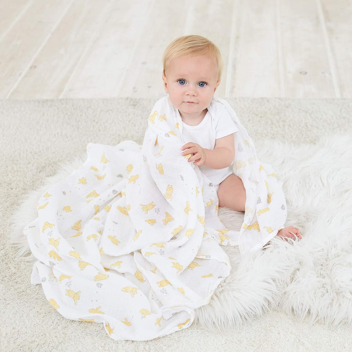 Aden + Anais Essentials Swaddle Set 4-Pack (Winnie + Friends)