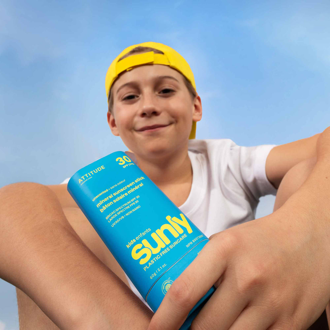 Attitude Sunly SPF 30 Kids Sunscreen Stick Unscented (60g)